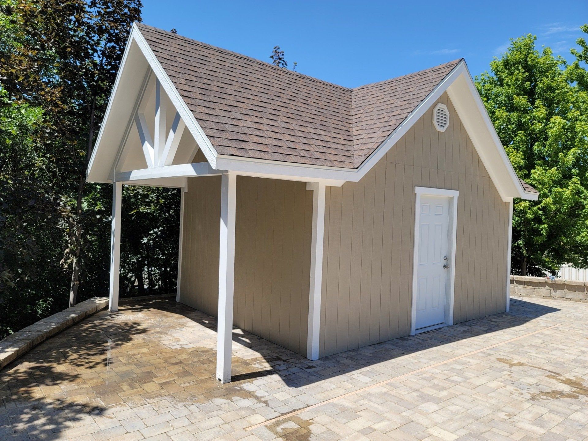 White Cream Shed — Salt Lake City, UT — Kong Sheds