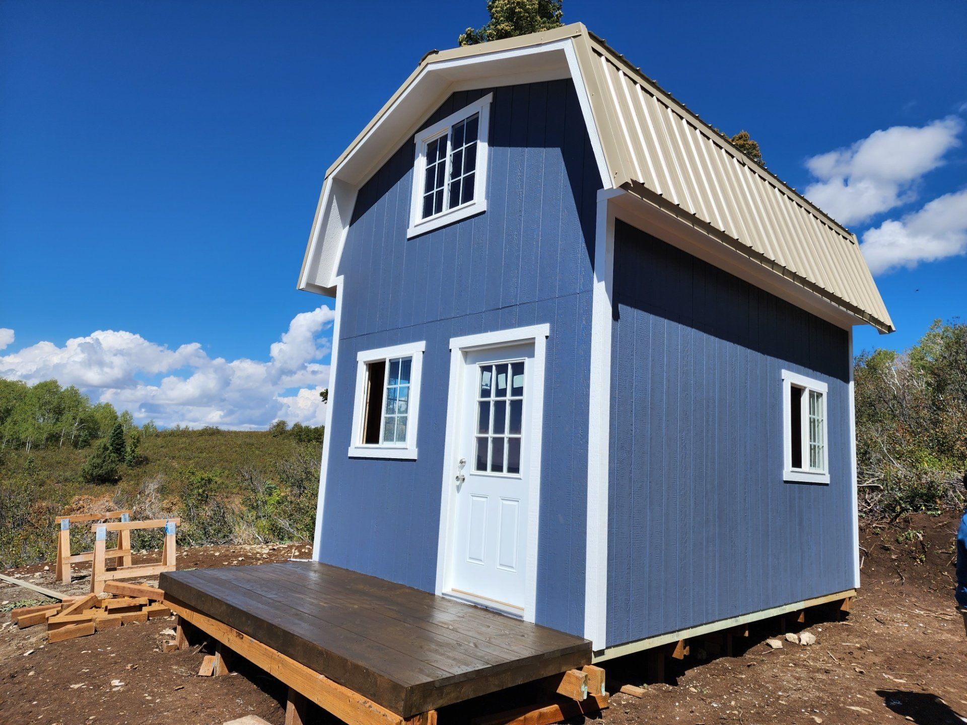 12′ X 16′ Barn Shed 10′ Walls — Salt Lake City, UT — Kong Sheds