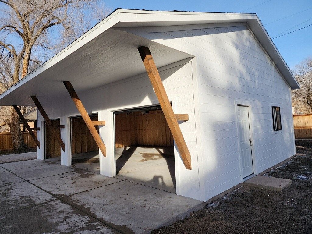White Garage for Three Cars — Salt Lake City, UT — Kong Sheds