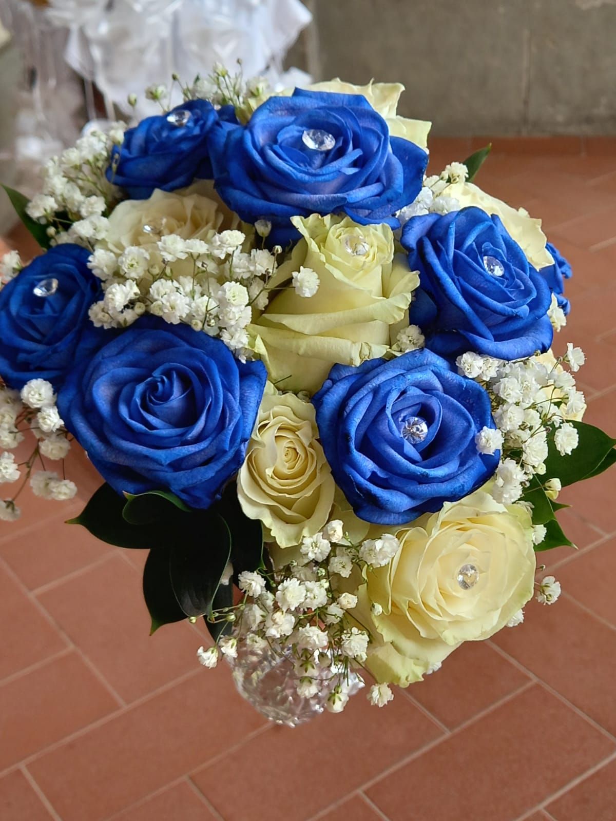 rose blue e bianche