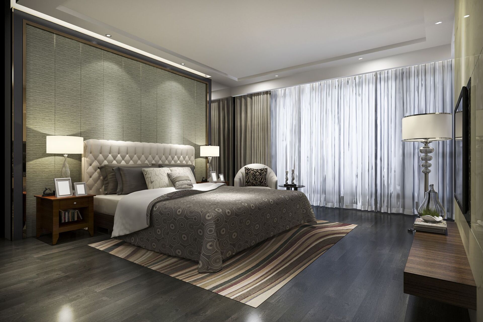 camera da letto moderna