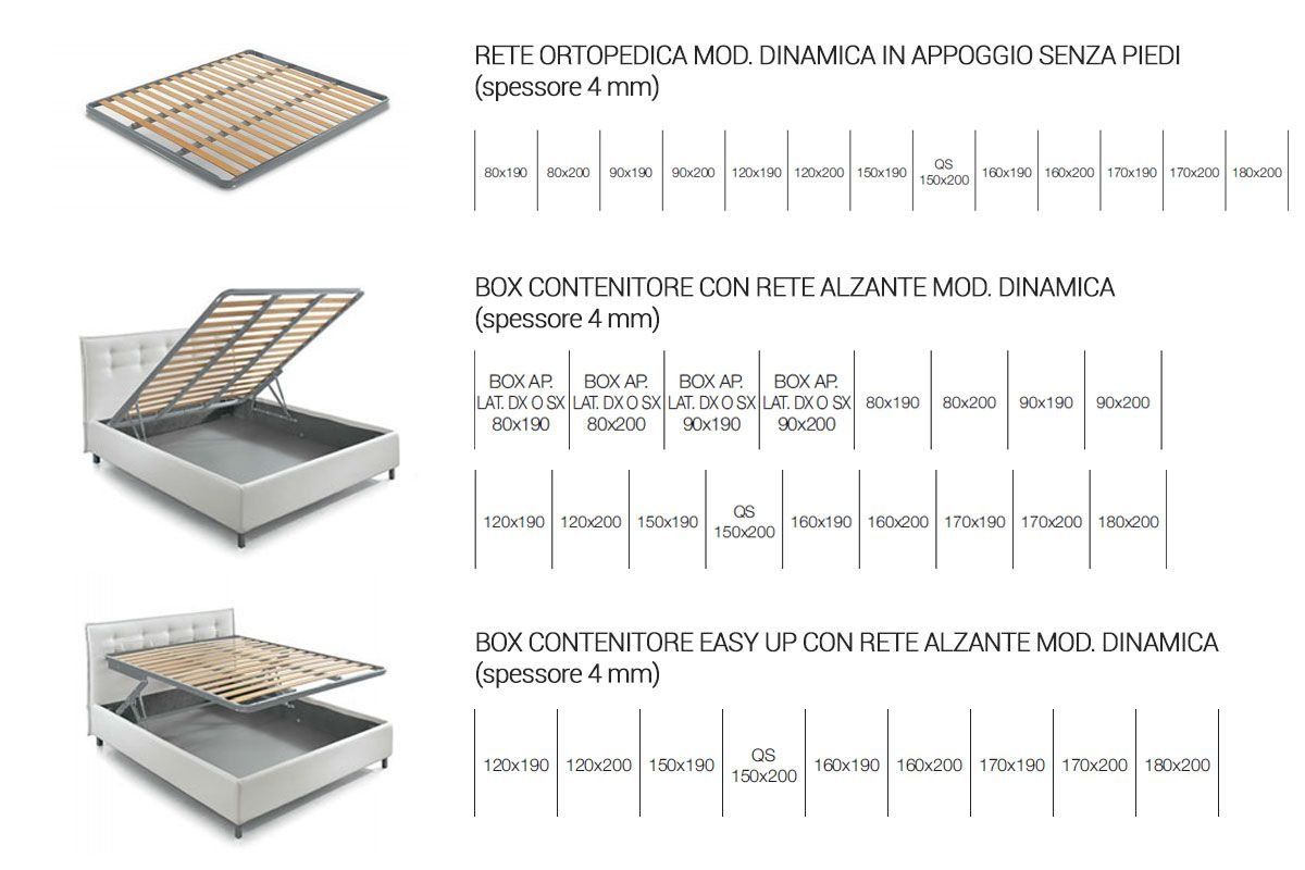 sistema letto contenitore