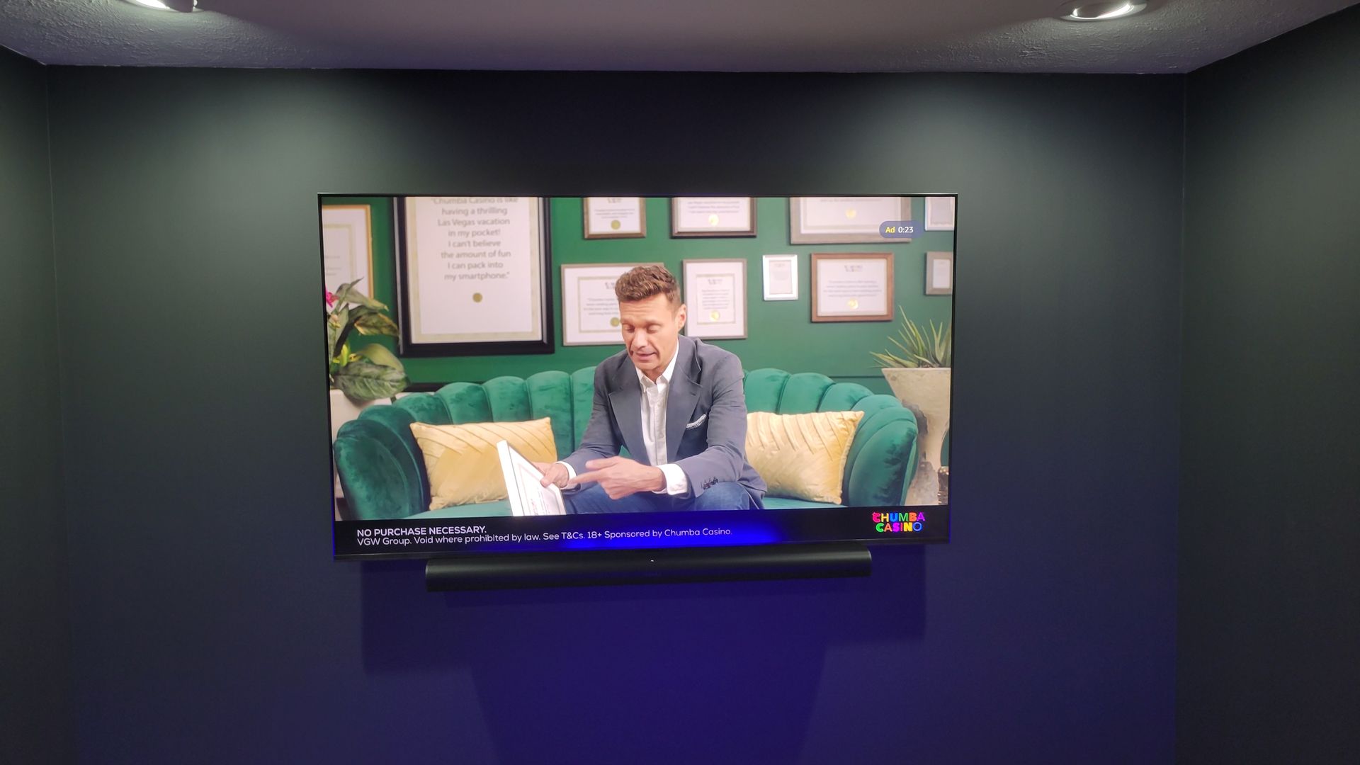 Home theater with a large screen in amherst ohio by fisher custom av