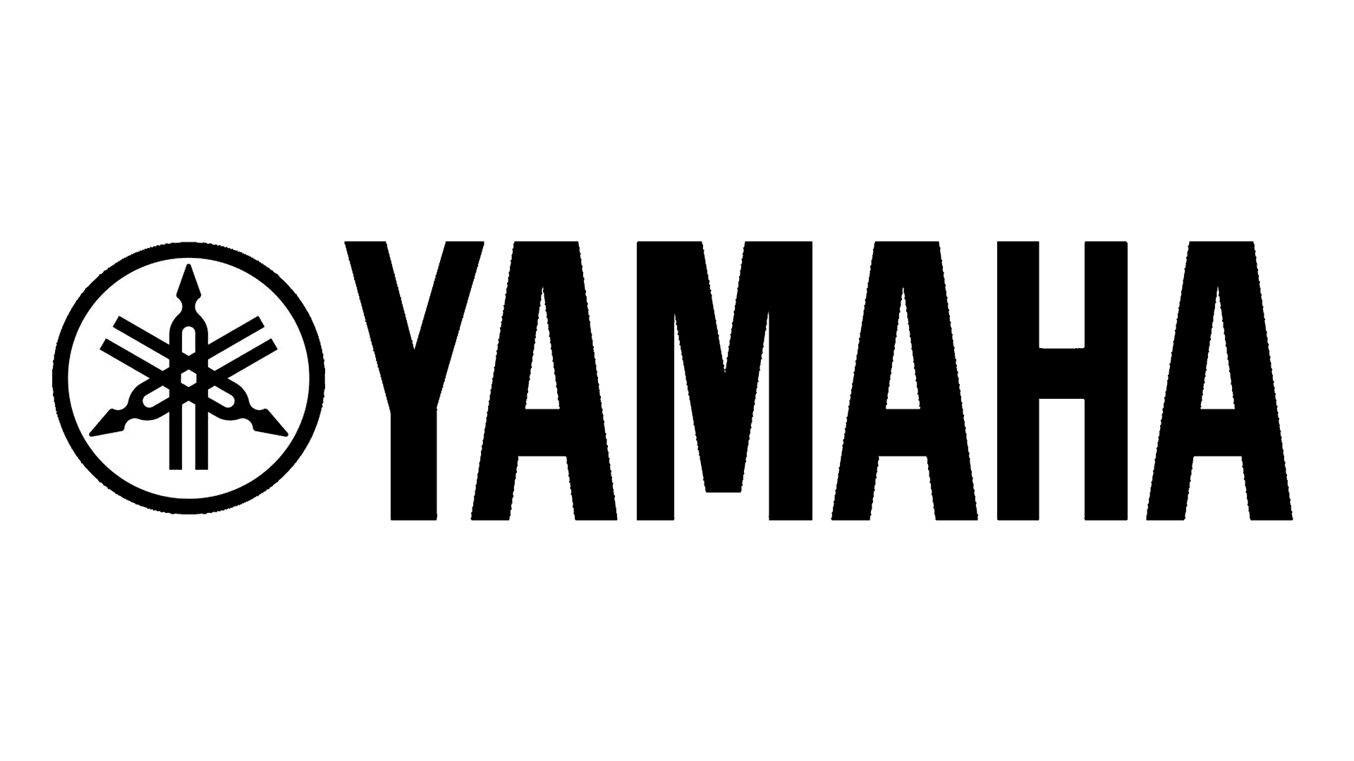 Yamaha logo: Three tuning forks within a circle, beside the word 