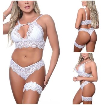 conjunto lingeries calesson cropped renda sex shop exotic house em fortaleza