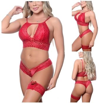 conjunto lingeries calesson cropped renda sex shop exotic house em fortaleza