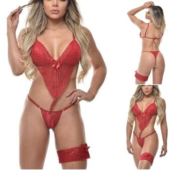 conjunto lingeries rendado com persex sex shop exotic house em fortaleza