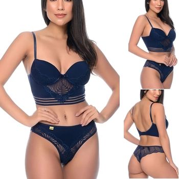 lingerie conjunto renda tanga fio dental sutiã bojo sex shop exotic house em fortaleza