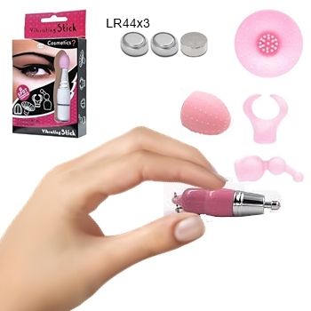 micro varinha magica massageador vibrating lipstick estimulador com acessórios sex shop exotic house em fortaleza