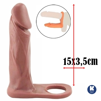 penis de borracha consolo  dildo falo penetrador clone protese com anel companheiro dupla penetração sex shop exotic house em fortaleza
