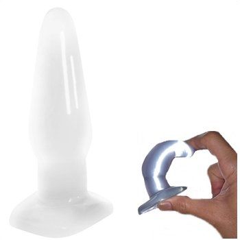 sex shop fortaleza plug dilatador anal transparente