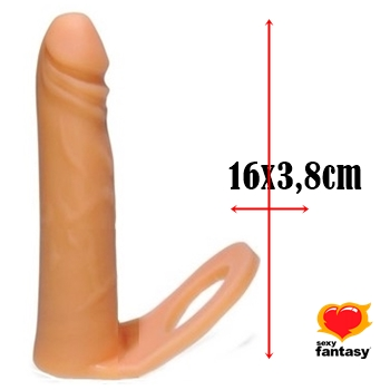 penis de borracha clone protese com anel companheiro dupla penetração dildo penetrador consolo sex shop exotic house em fortaleza