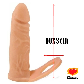 penis de borracha clone protese com anel companheiro dupla penetração dildo penetrador consolo sex shop exotic house em fortaleza