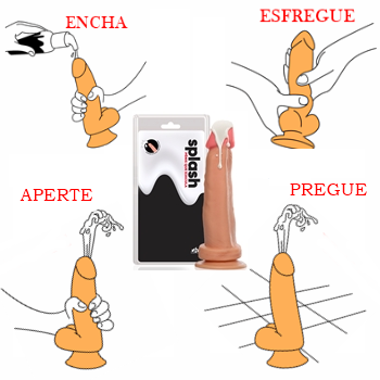 Protese ejaculador penis de borracha com ventosa vibração dildo falo penetrador clone consolo sex shop exotic house em fortaleza
