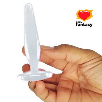 plug dilatador anal sexy fantasy silicone transparente sex shop exotic house em fortaleza