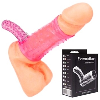 meia capa peniana expansor estensor com estimulador de clitoris sex shop exotic house em fortaleza