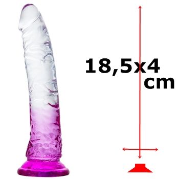 penis protese dildo clone penetrador bicolor transparente silicone sex shop exotic house em fortaleza