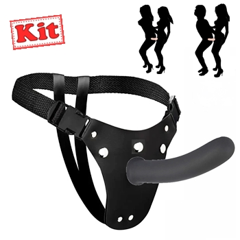 kit cinta e protese plug strapless strapon para inversao de casais sex shop exotic house em fortaleza
