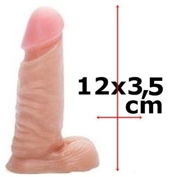 penis protese dildo falo penetrador clone com testiculos saco escrotal sex shop exotic house em fortaleza