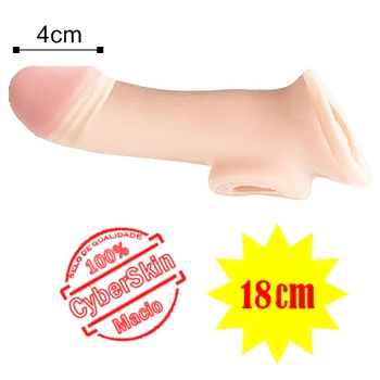  capa peniana extensora expansora cyber skin prolongadora sex shop exotic house fortaleza
