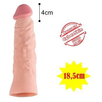  capa peniana extensora expansora cyber skin prolongadora sex shop exotic house fortaleza
