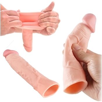  capa peniana extensora expansora cyber skin prolongadora sex shop exotic house fortaleza