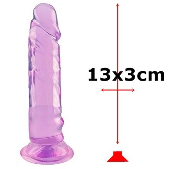 protese penis clone penetrador jelly dildo transparente sex shop exotic house em fortaleza