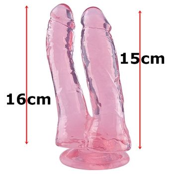dildo protese dupla penetração jelly ventosa sex shop exotic house em fortaleza