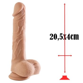 protese clone penis dildo realistico testiculos escroto TPE cyberskin sex shop exotic house em fortaleza