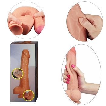 protese clone penis dildo realistico testiculos escroto TPE cyberskin sex shop exotic house em fortaleza