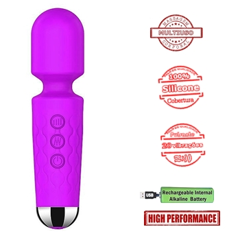vibrador massageador varinha magica recarregavel sex shop exotic house em fortaleza