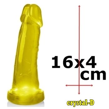 protese penis crystal jelly amarelo sex shop exotic house fortaleza