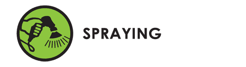 spraying