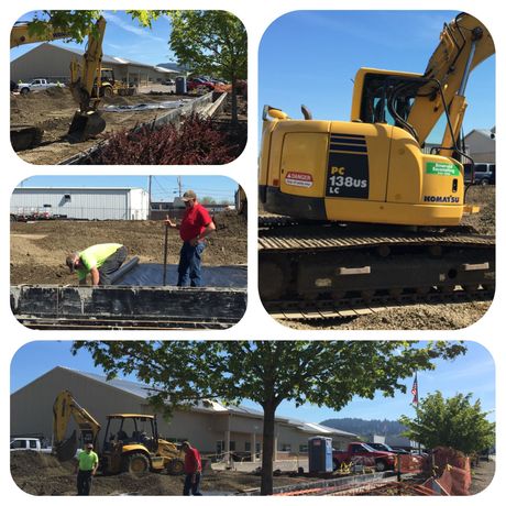 A Collage Of Construction Equipment — Eugene, OR — Emerald Excavating