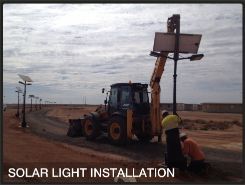 solar lights installation