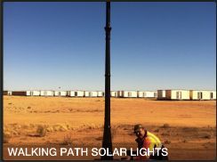 walking path solar lights