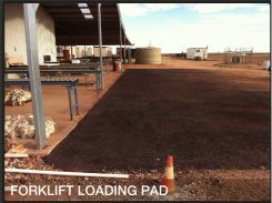 Forklift loading pad