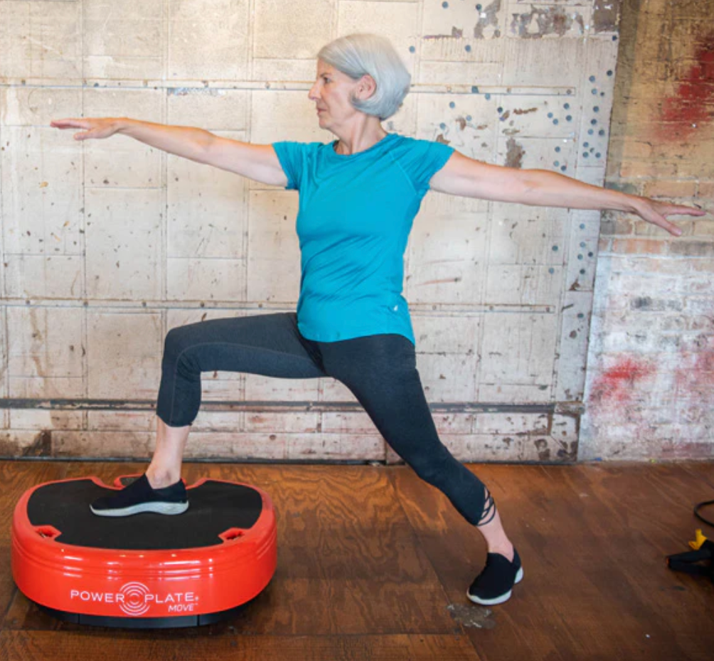 A silver power plate on a white background.
