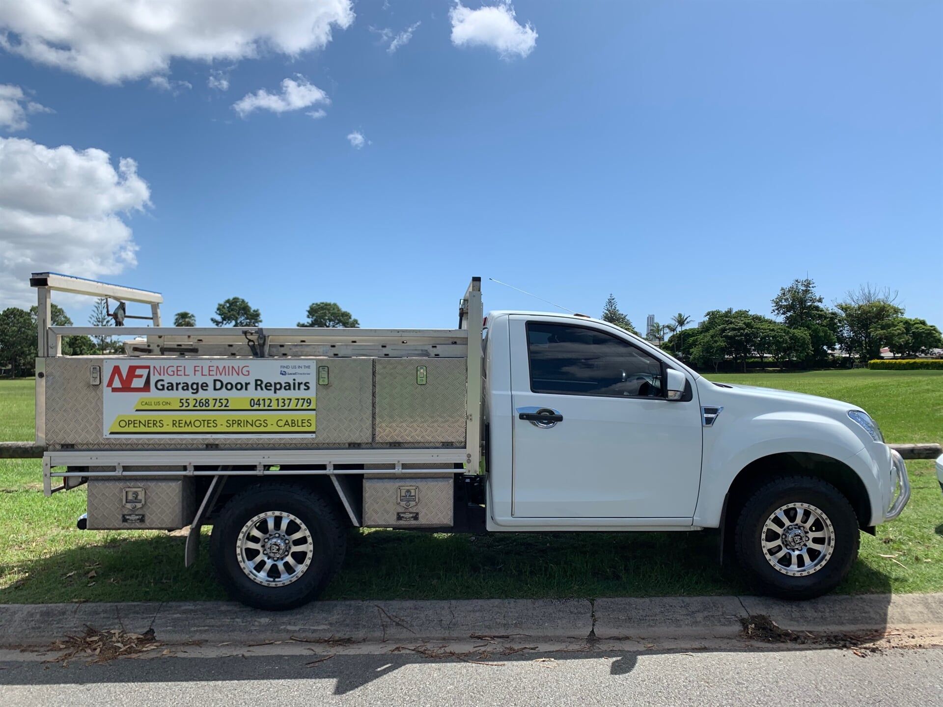 Nigel Fleming Service Truck — Garage Door Maintenance in Gold Coast