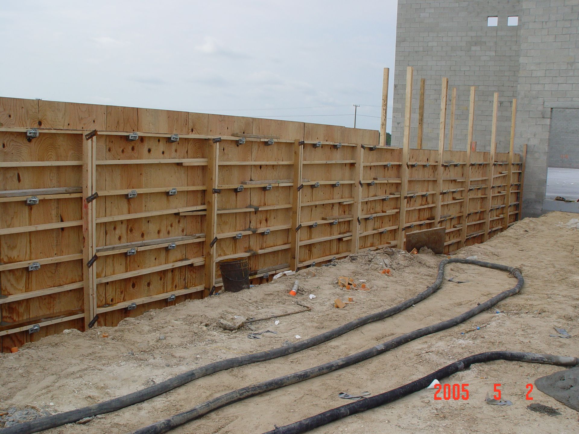 A photo of a wooden fence taken in 2005