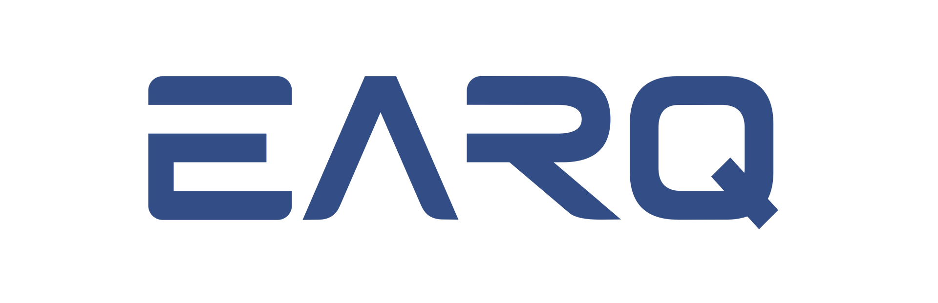 Um logotipo da IBM azul e branco em um fundo branco.