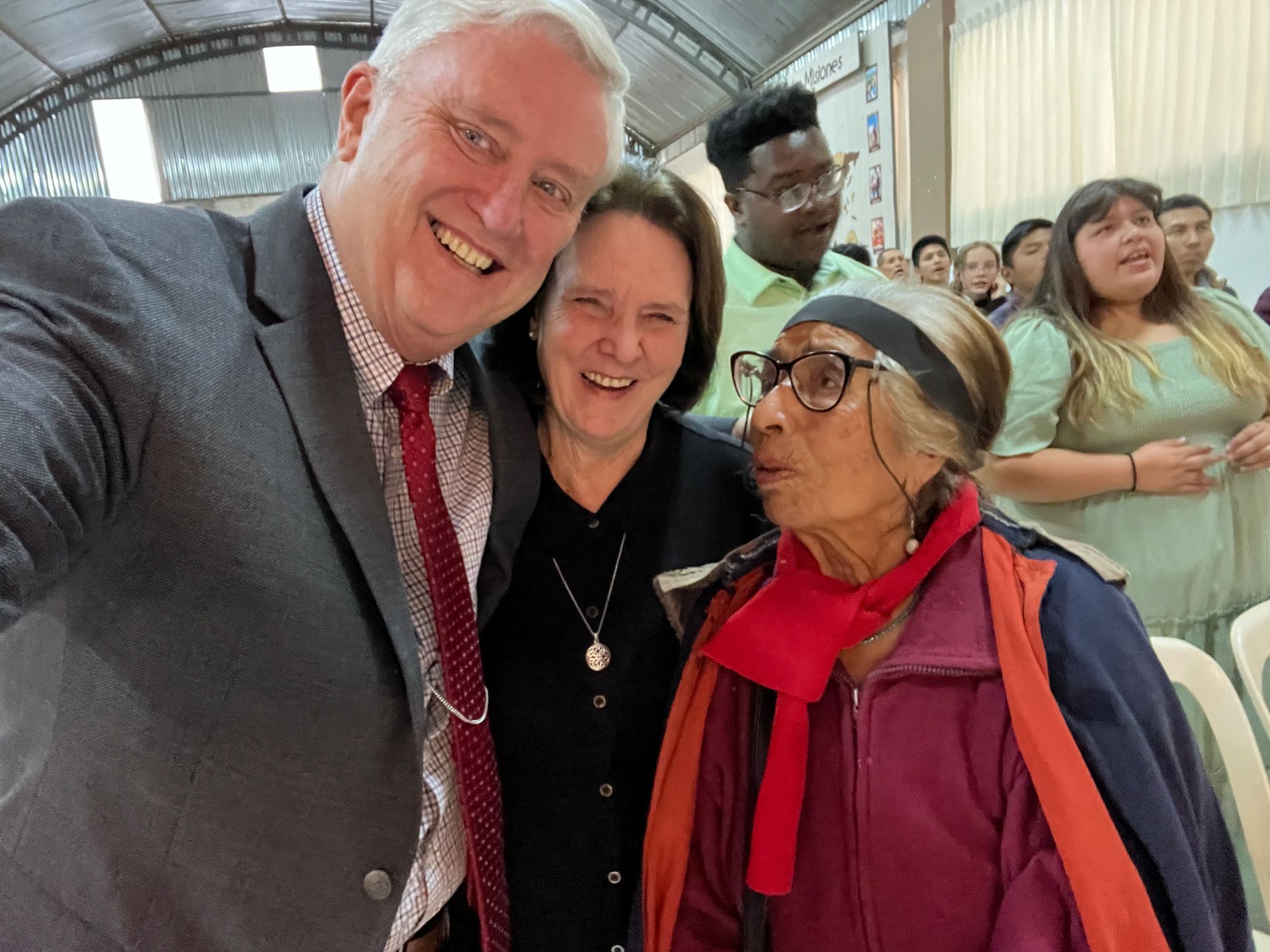 Austin Gardner with wife Betty and dear friend in Arequipa
