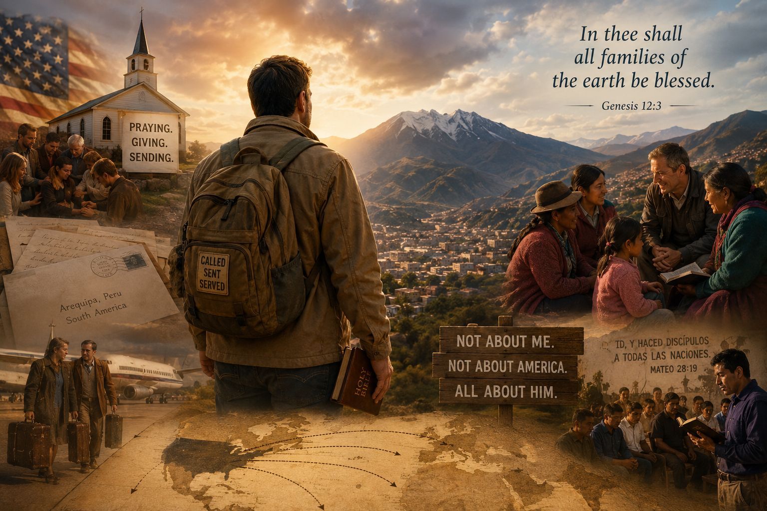An American missionary shares the gospel with a family in the Andes, illustrating how God has used A