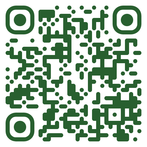 QR code in dark green.