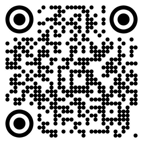 A black and white qr code with a target in the middle.