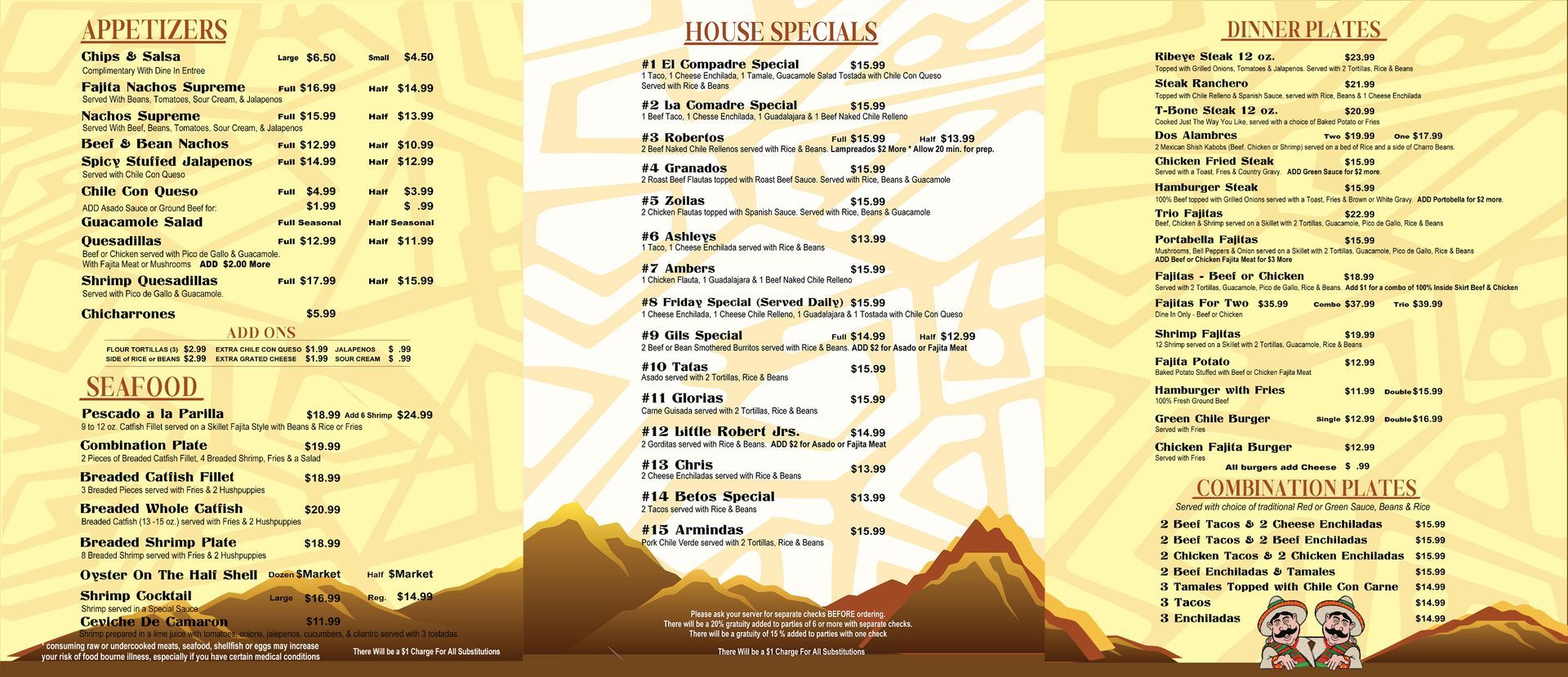 Mexican Food Menu - Part 2