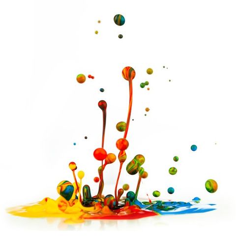 colourful paint splash picture