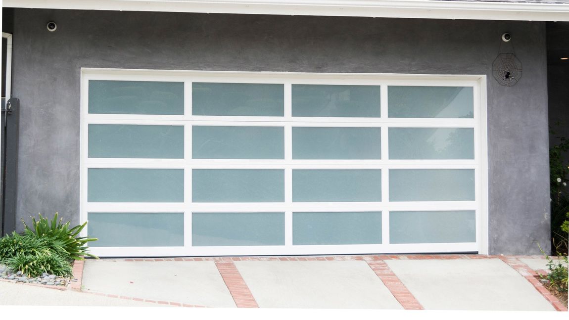 Semi-Full View Commercial Garage Door — Full-View Aluminum in Lomita, CA