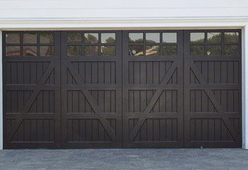 Semi-Black Commercial Garage Door — Semi-Custom Black Garage Doors in Lomita, CA