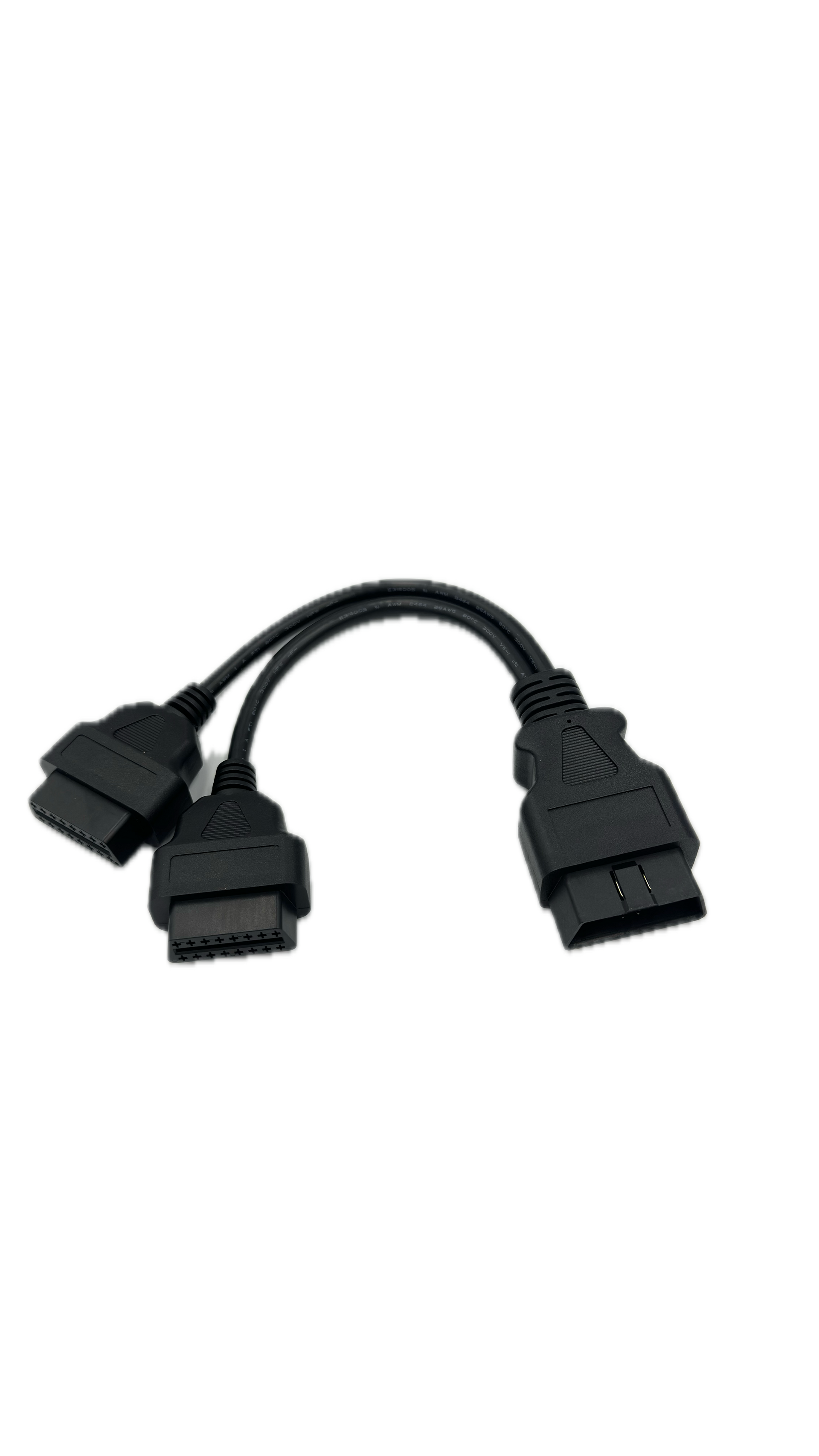 Cabo Divisor OBD2 em Y (1 Macho para 2 Fêmeas)